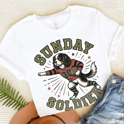 Personalized Cavalier Sunday Football Unisex TShirt White