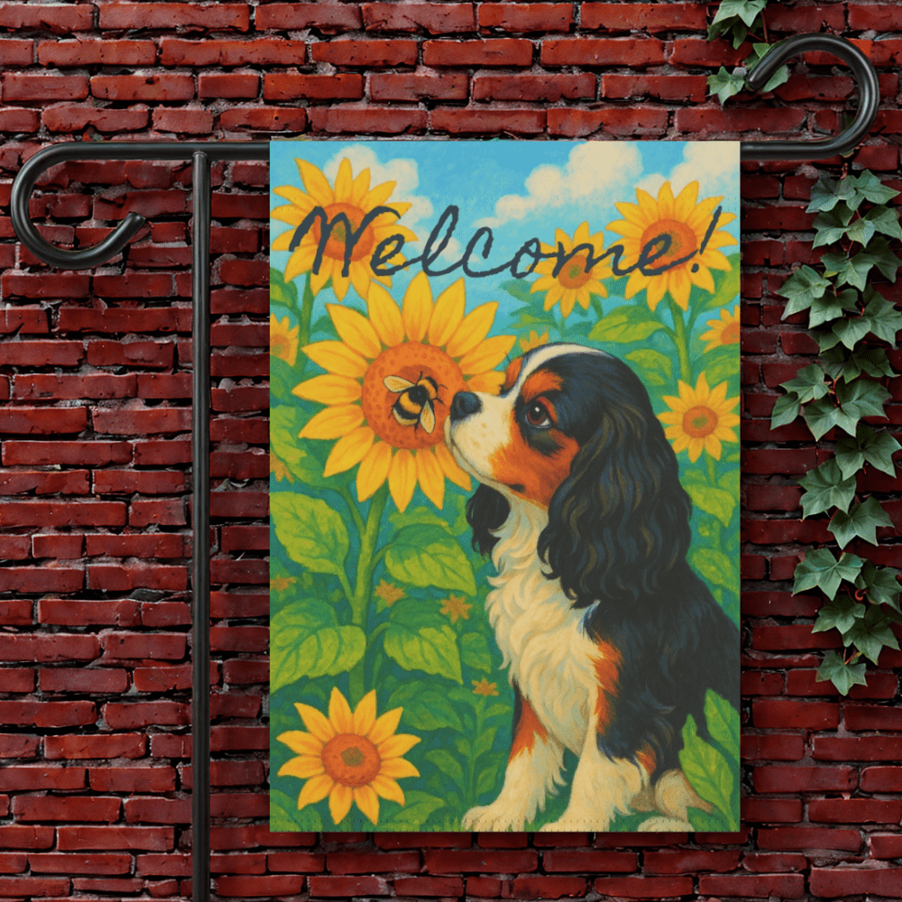 Tricolor Cavalier Sunflower Garden Flag 12'' × 18''
