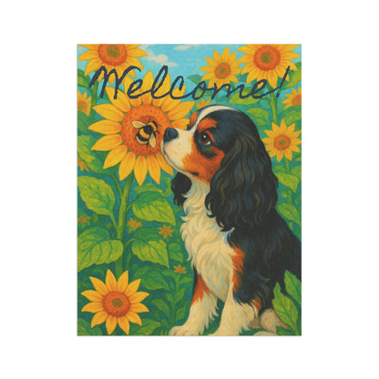 Tricolor Cavalier Sunflower Garden Flag