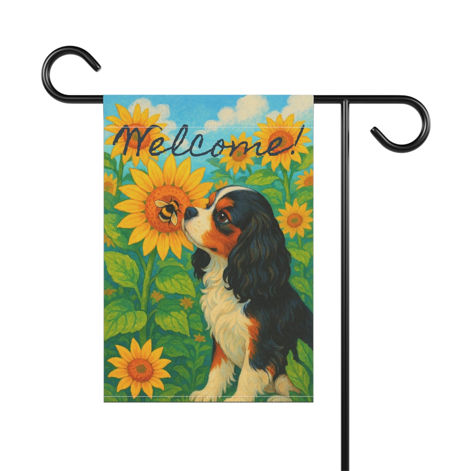 Tricolor Cavalier Sunflower Garden Flag