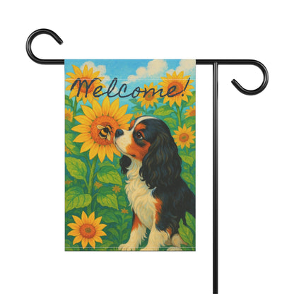 Tricolor Cavalier Sunflower Garden Flag