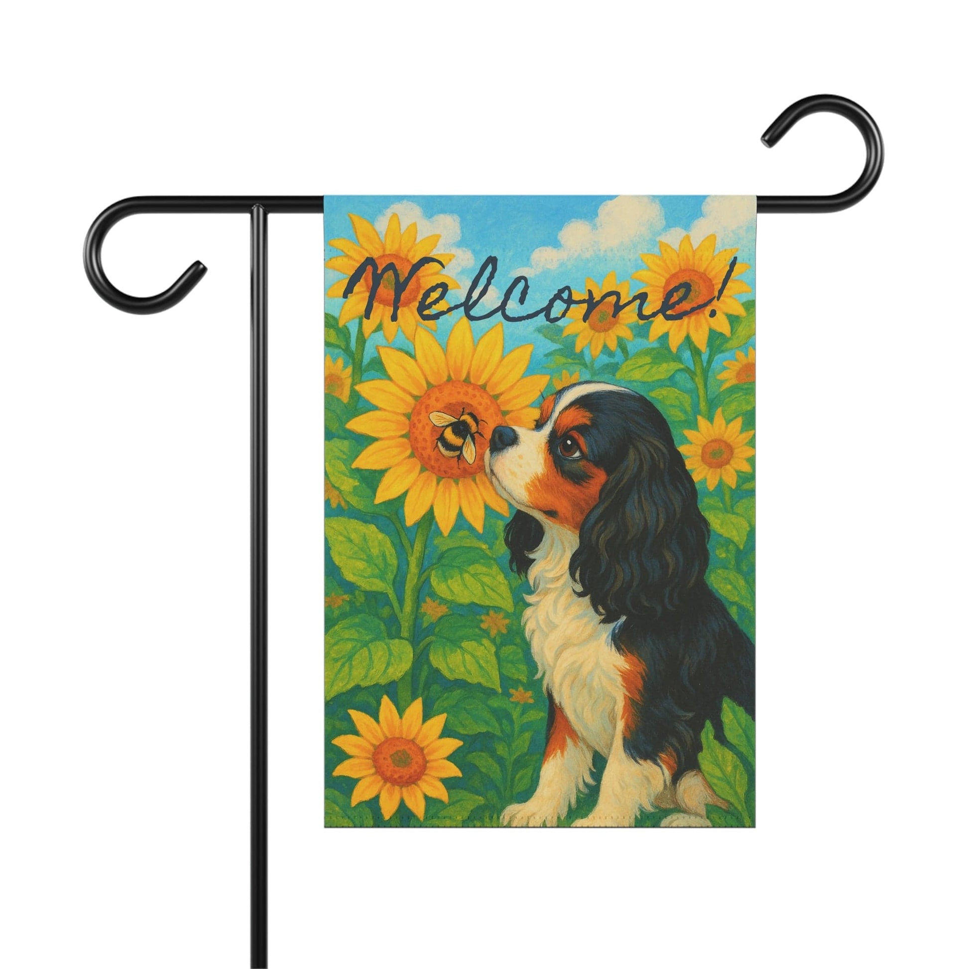 Tricolor Cavalier Sunflower Garden Flag