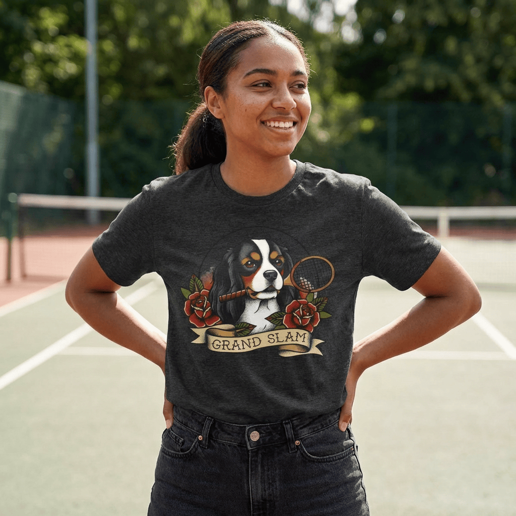 Personalized Cavalier Tennis Grand Slam Unisex TShirt