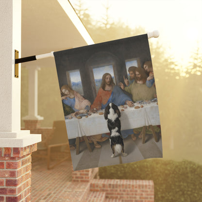 Tricolor Cavalier The Last Supper Funny Garden Flag