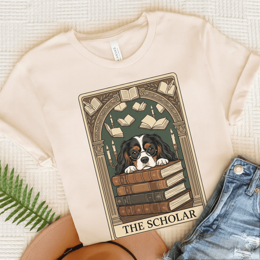 Personalized Cavalier Scholar Tarot Unisex TShirt Natural