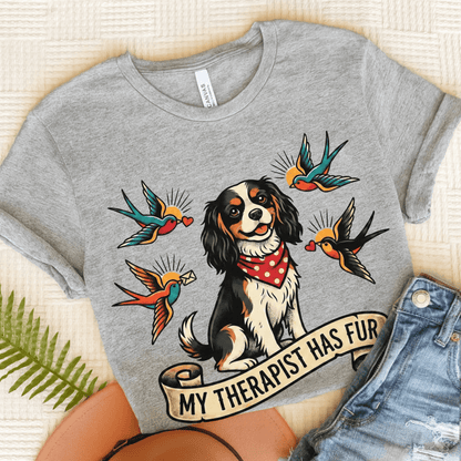 Personalized Cavalier Mental Health Unisex TShirt Athletic Heather