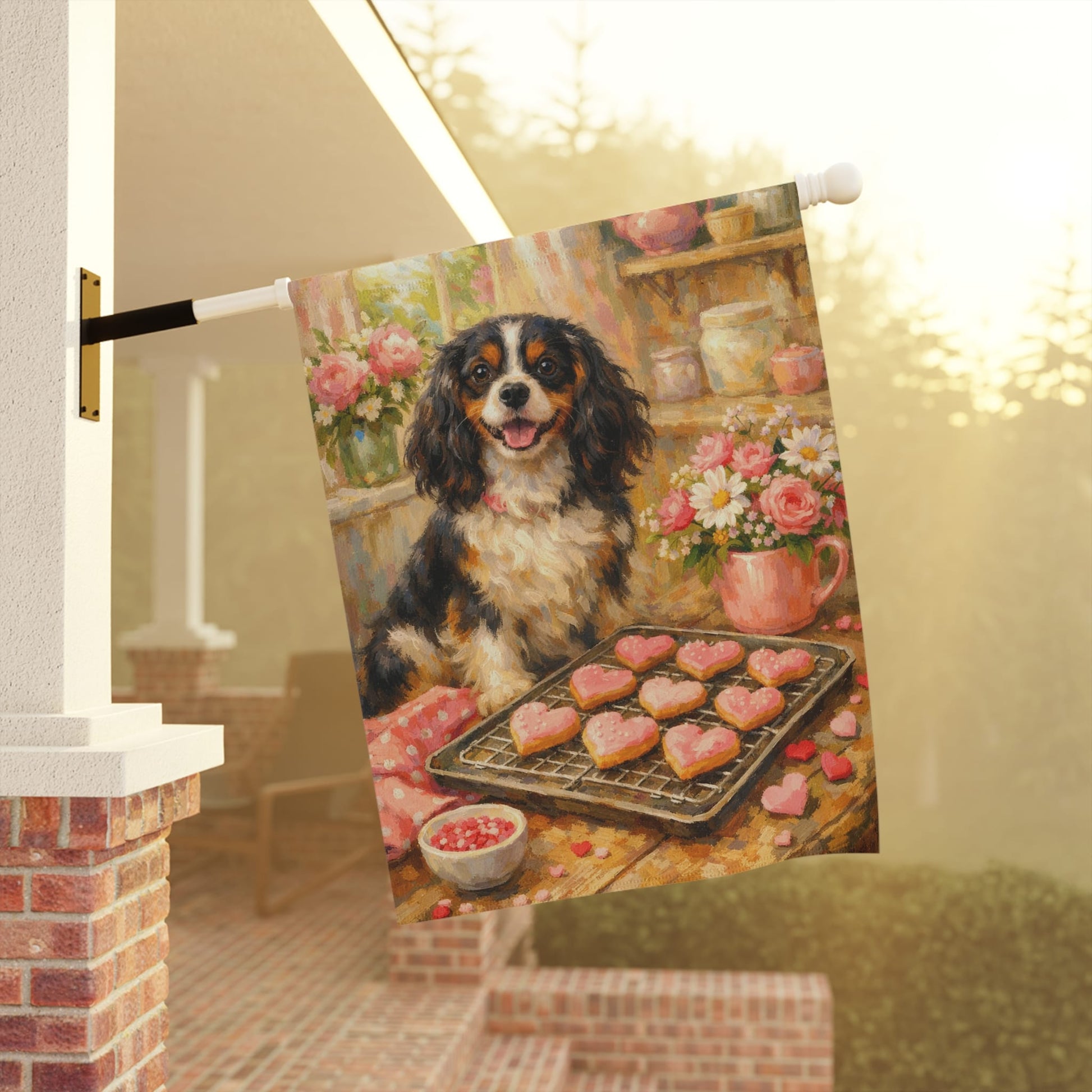 Personalized Cavalier Baking Garden Flag