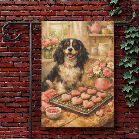 Personalized Cavalier Baking Garden Flag 12'' × 18''