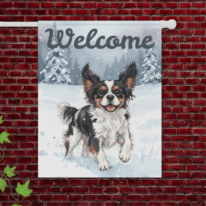Personalized Cavalier Wonderland Garden Flag 24.5'' × 32''