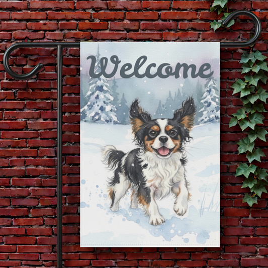 Personalized Cavalier Wonderland Garden Flag 12'' × 18''