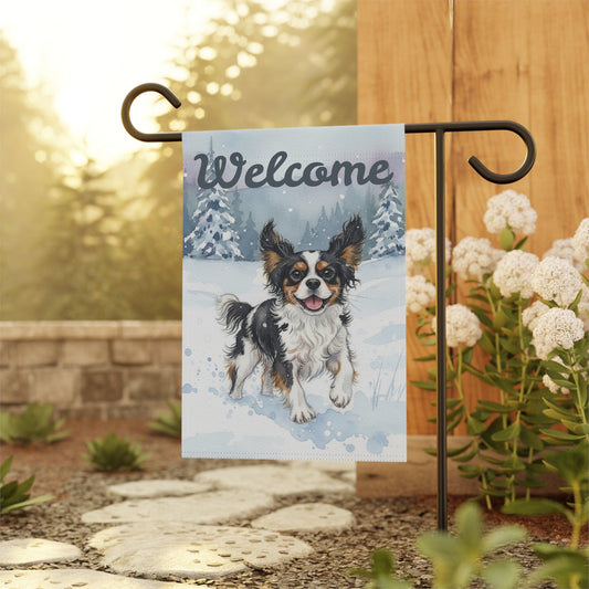 Personalized Cavalier Wonderland Garden Flag