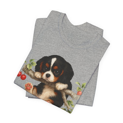 Printify T-Shirt Tricolor King Charles Hang In There Tshirt
