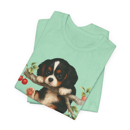 Printify T-Shirt Tricolor King Charles Hang In There Tshirt