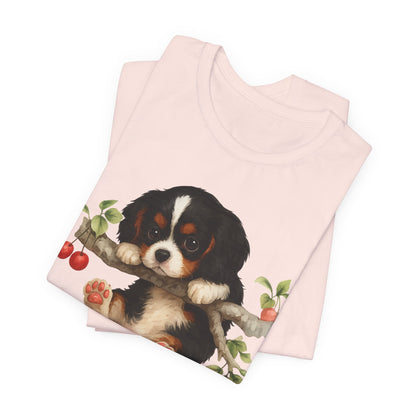 Printify T-Shirt Tricolor King Charles Hang In There Tshirt