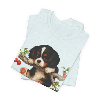 Printify T-Shirt Tricolor King Charles Hang In There Tshirt