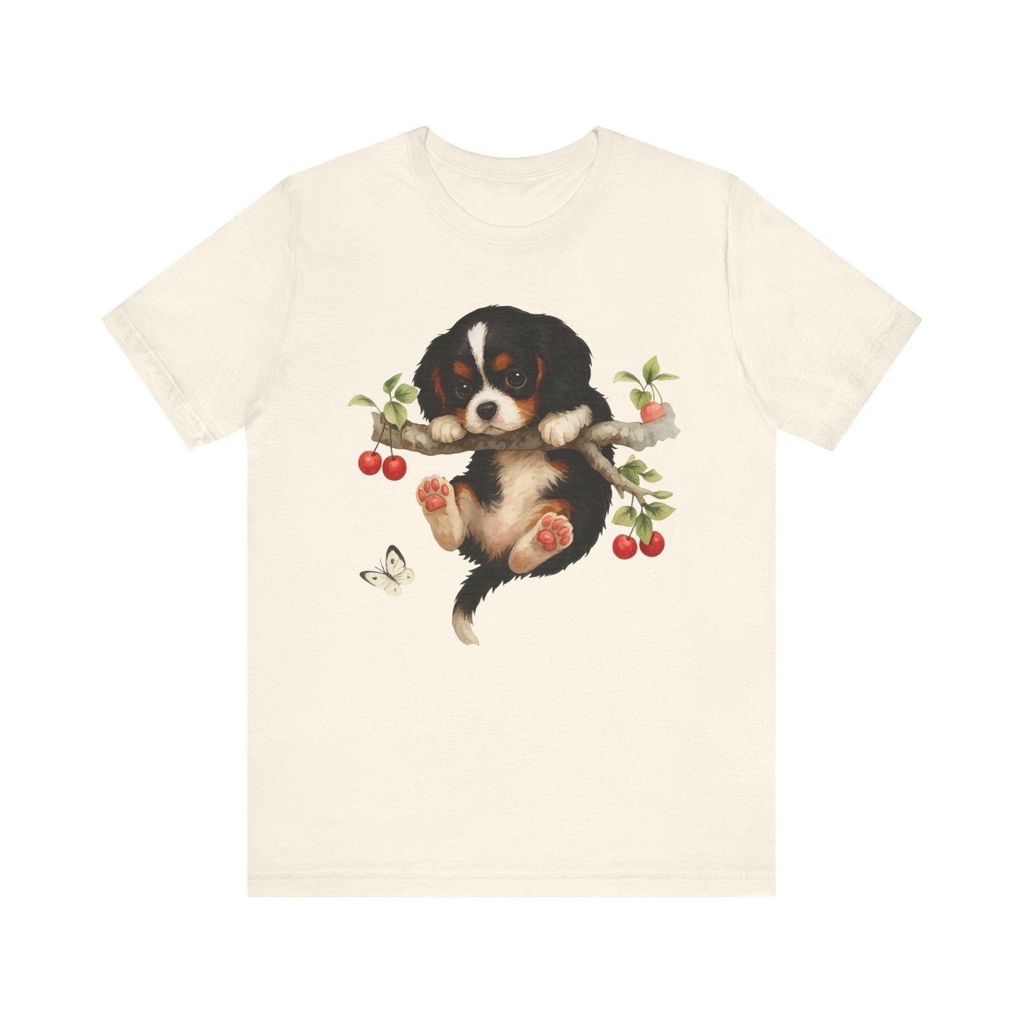 Printify T-Shirt Tricolor King Charles Hang In There Tshirt