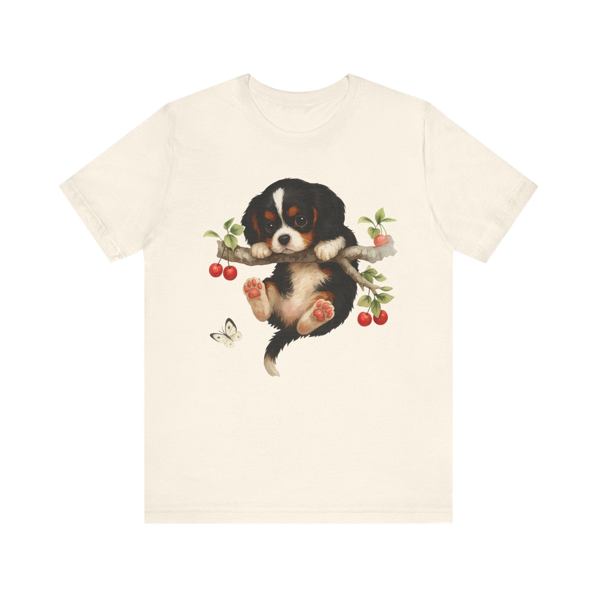 Printify T-Shirt Tricolor King Charles Hang In There Tshirt