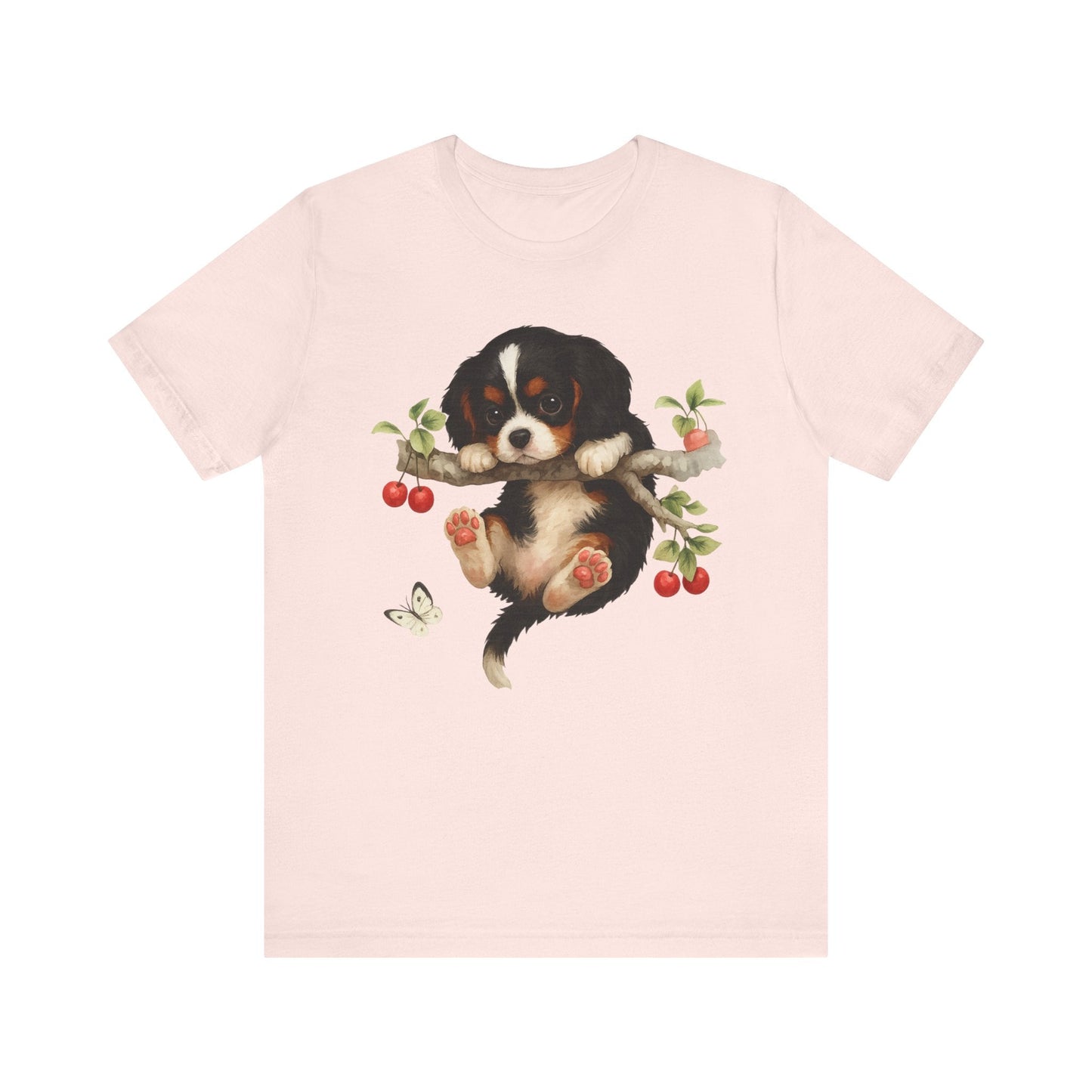 Printify T-Shirt Tricolor King Charles Hang In There Tshirt