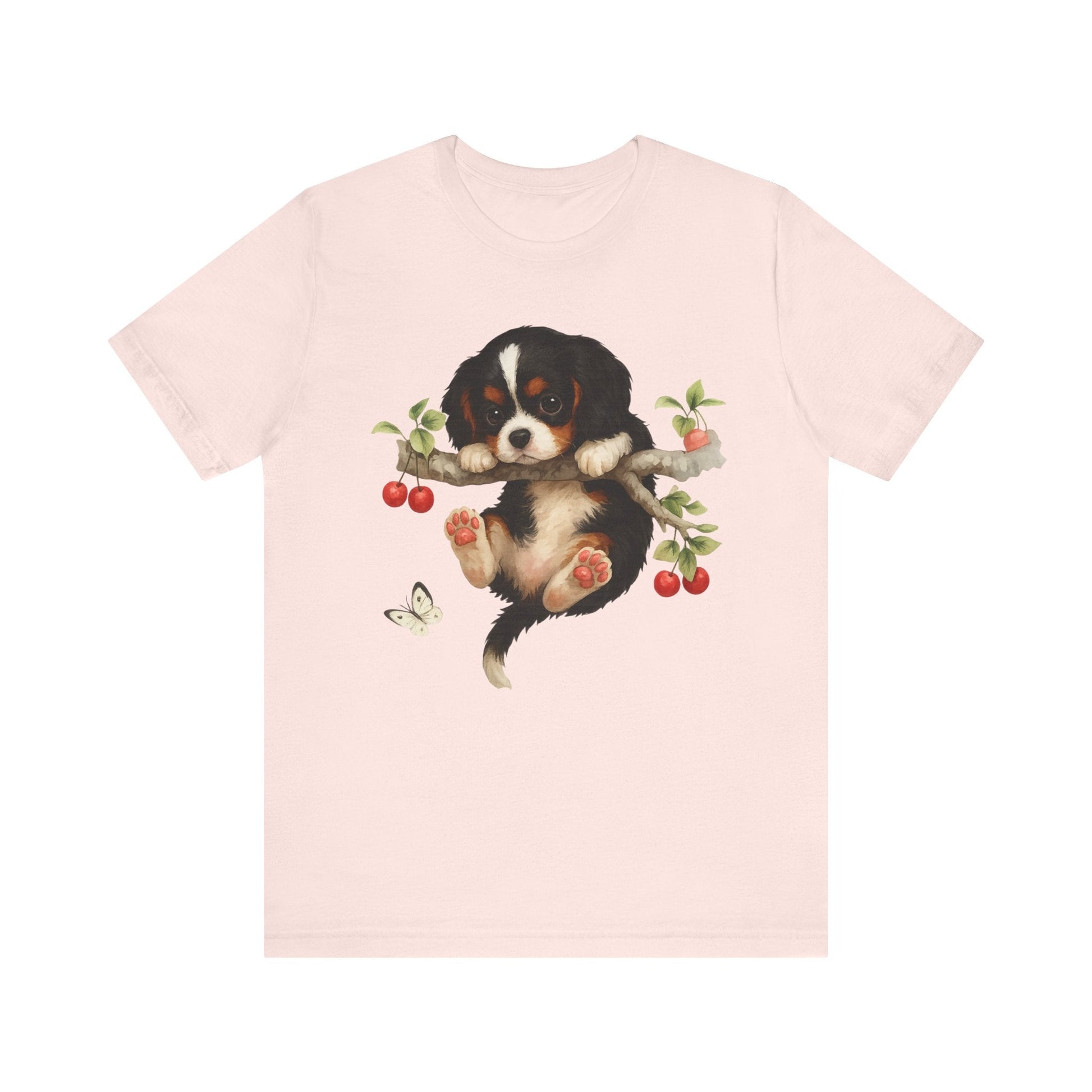 Printify T-Shirt Tricolor King Charles Hang In There Tshirt