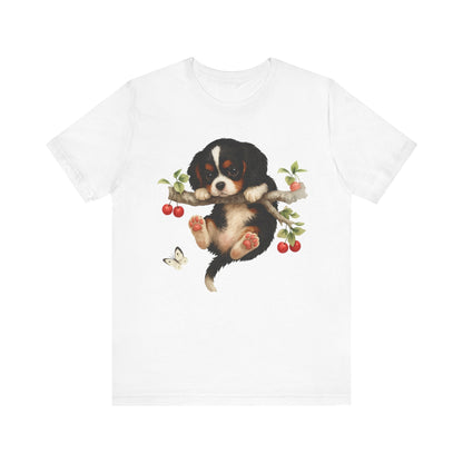 Printify T-Shirt Tricolor King Charles Hang In There Tshirt