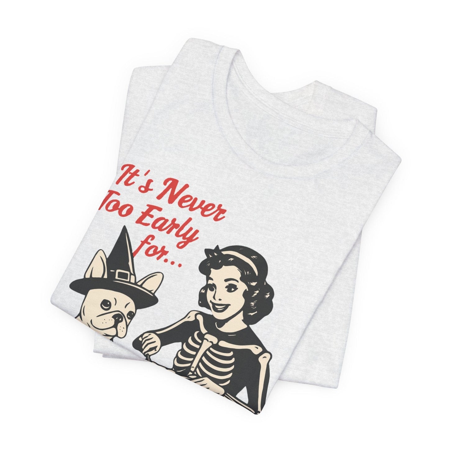 White French Bulldog Early Halloween TShirt