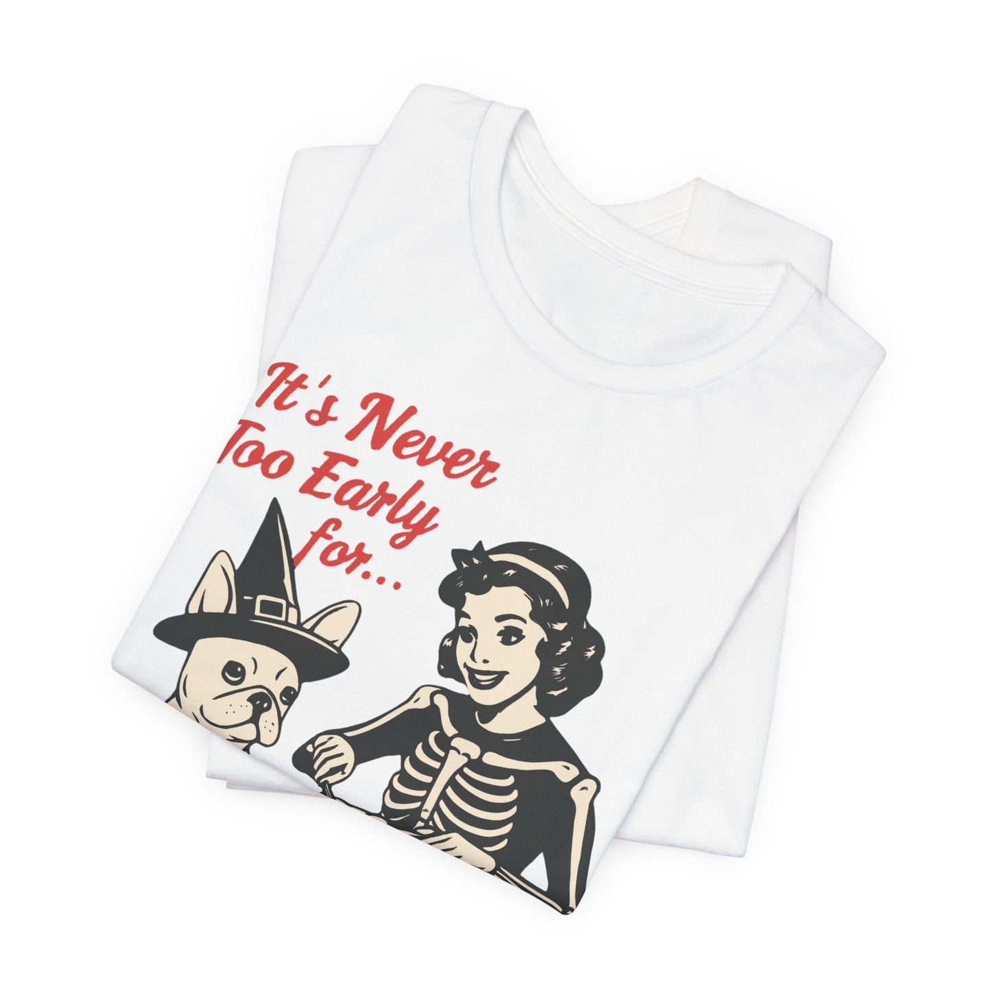 White French Bulldog Early Halloween TShirt