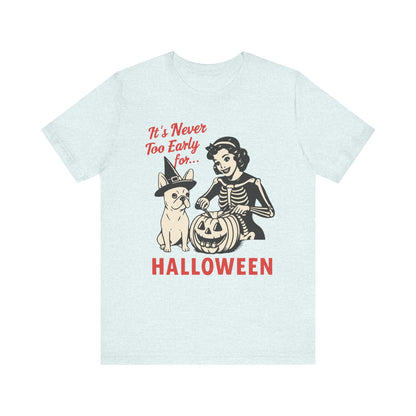 White French Bulldog Early Halloween TShirt