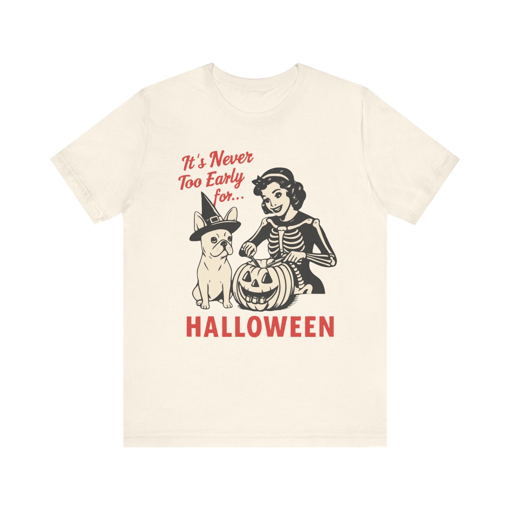 White French Bulldog Early Halloween TShirt