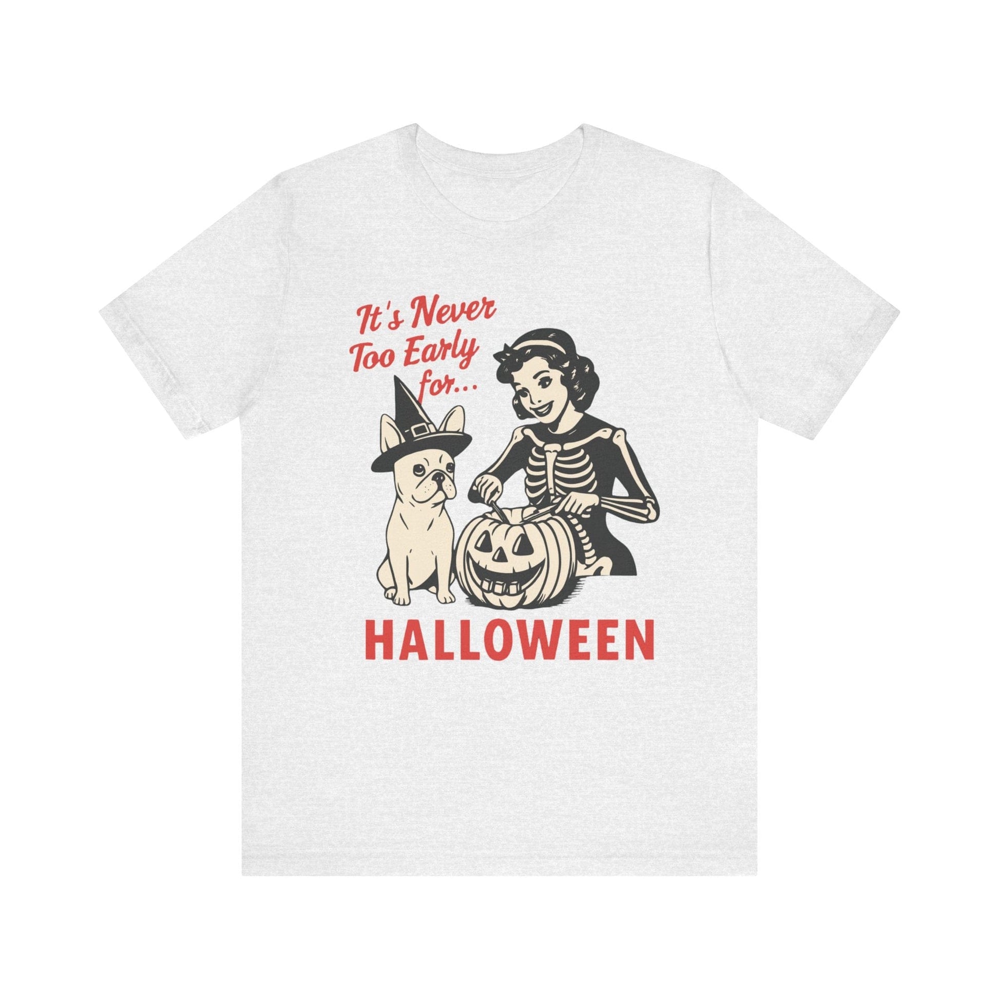 White French Bulldog Early Halloween TShirt