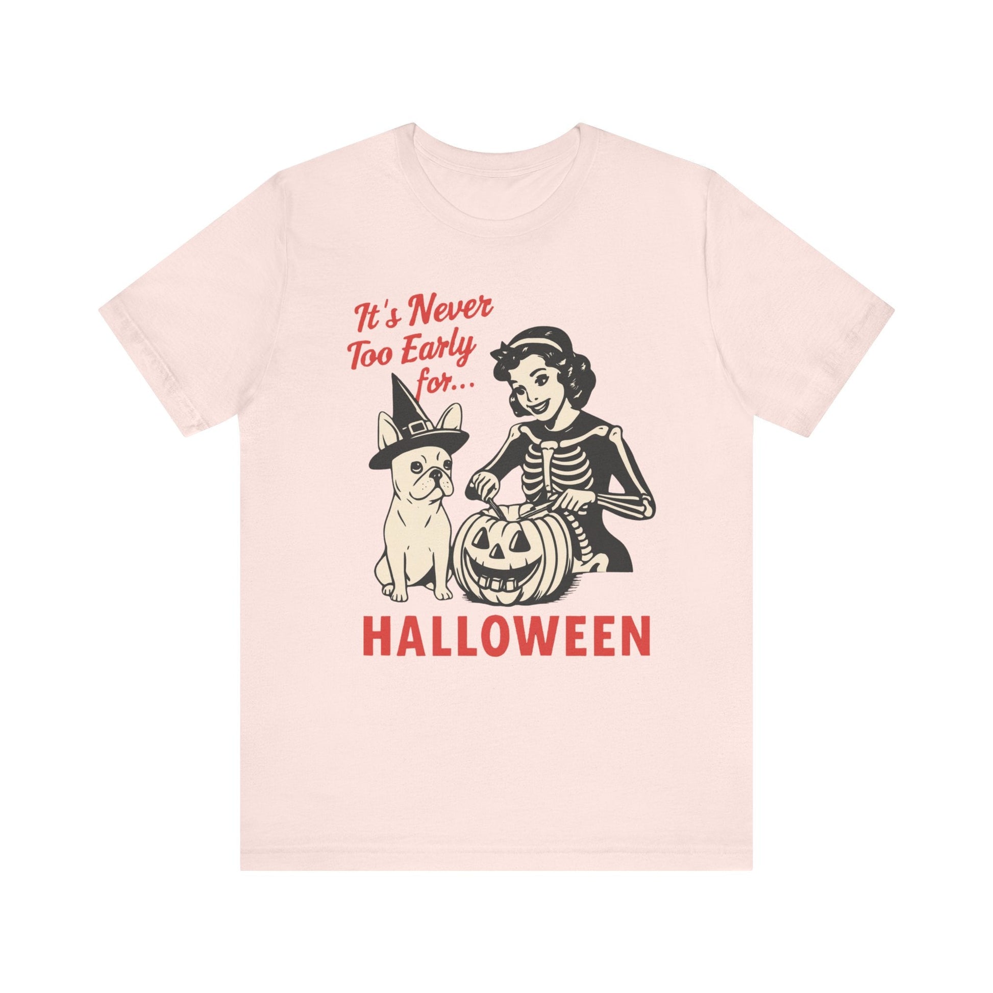 White French Bulldog Early Halloween TShirt