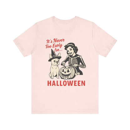White French Bulldog Early Halloween TShirt
