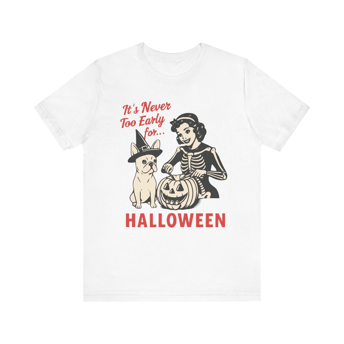 White French Bulldog Early Halloween TShirt