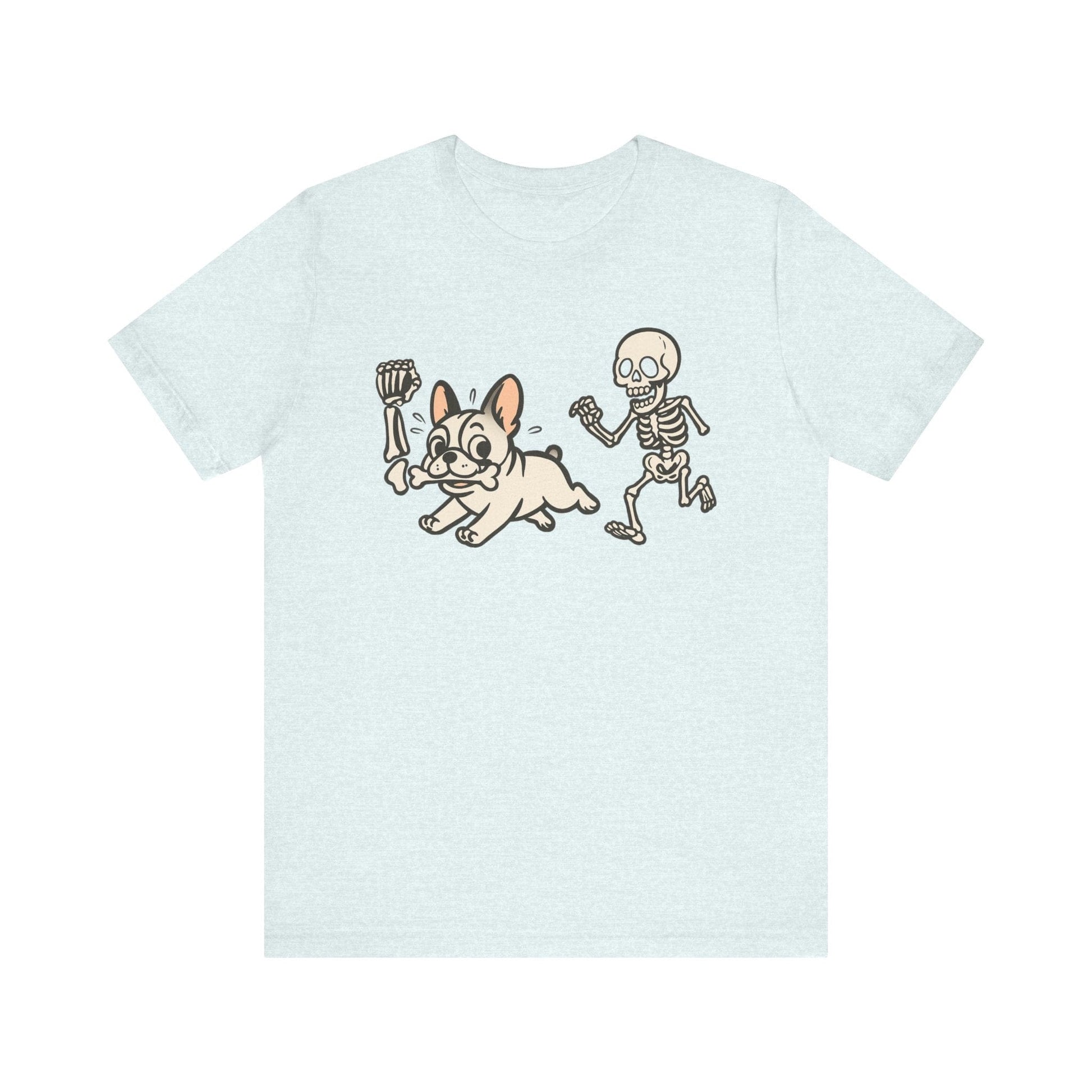 Printify T-Shirt White French Bulldog Grave Robber TShirt