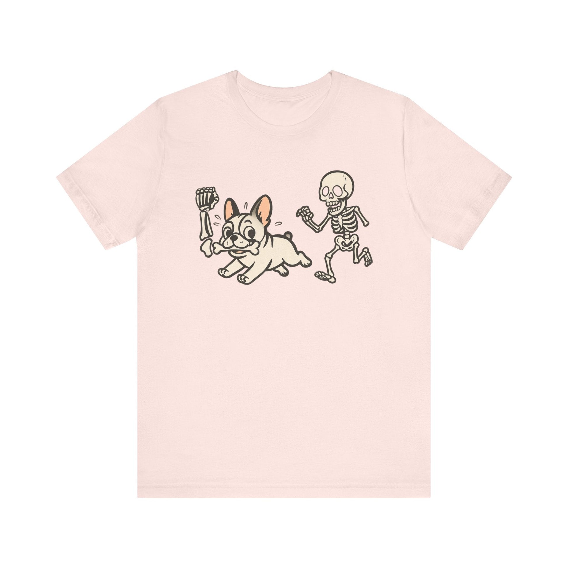 Printify T-Shirt White French Bulldog Grave Robber TShirt