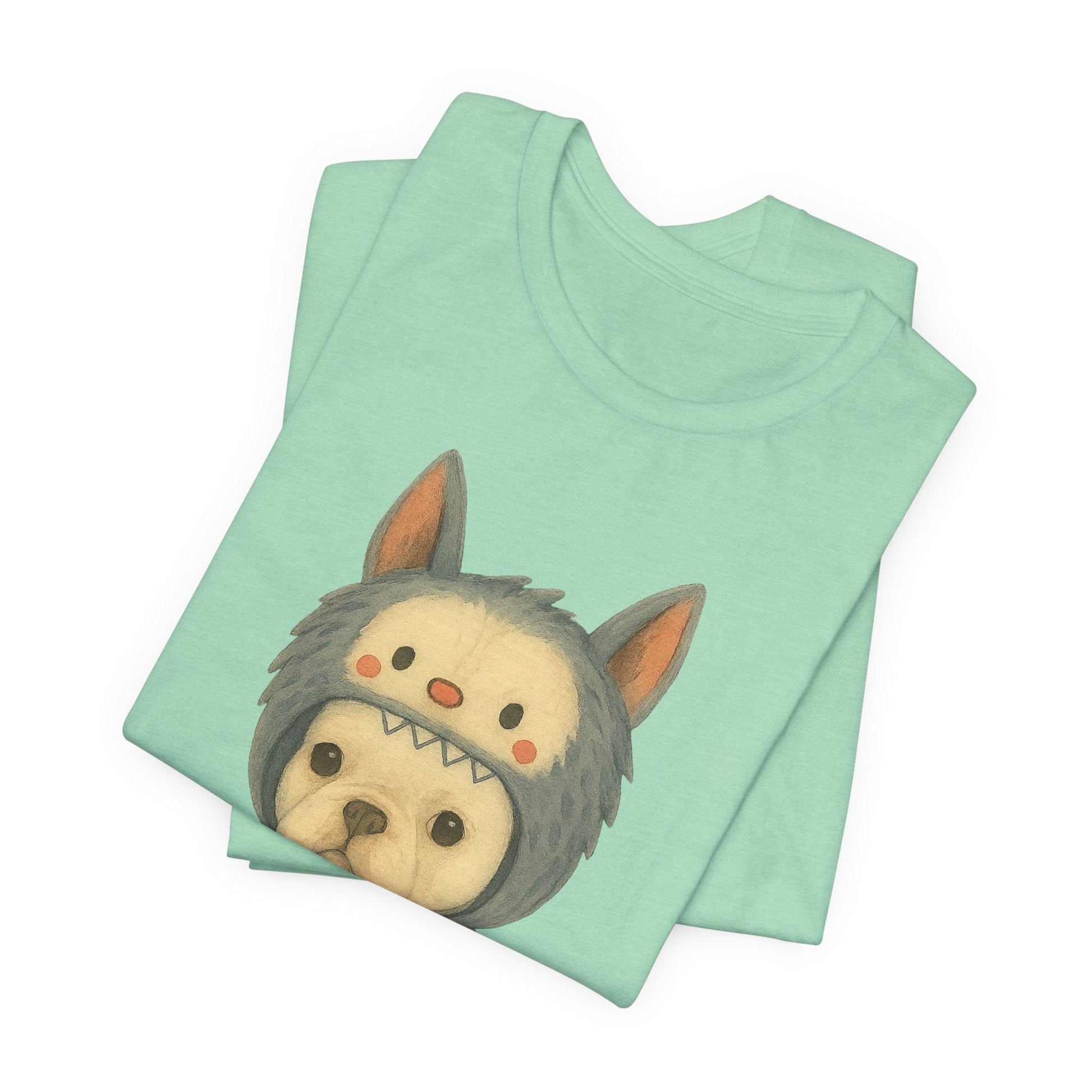Printify T-Shirt White French Bulldog Little Monster TShirt