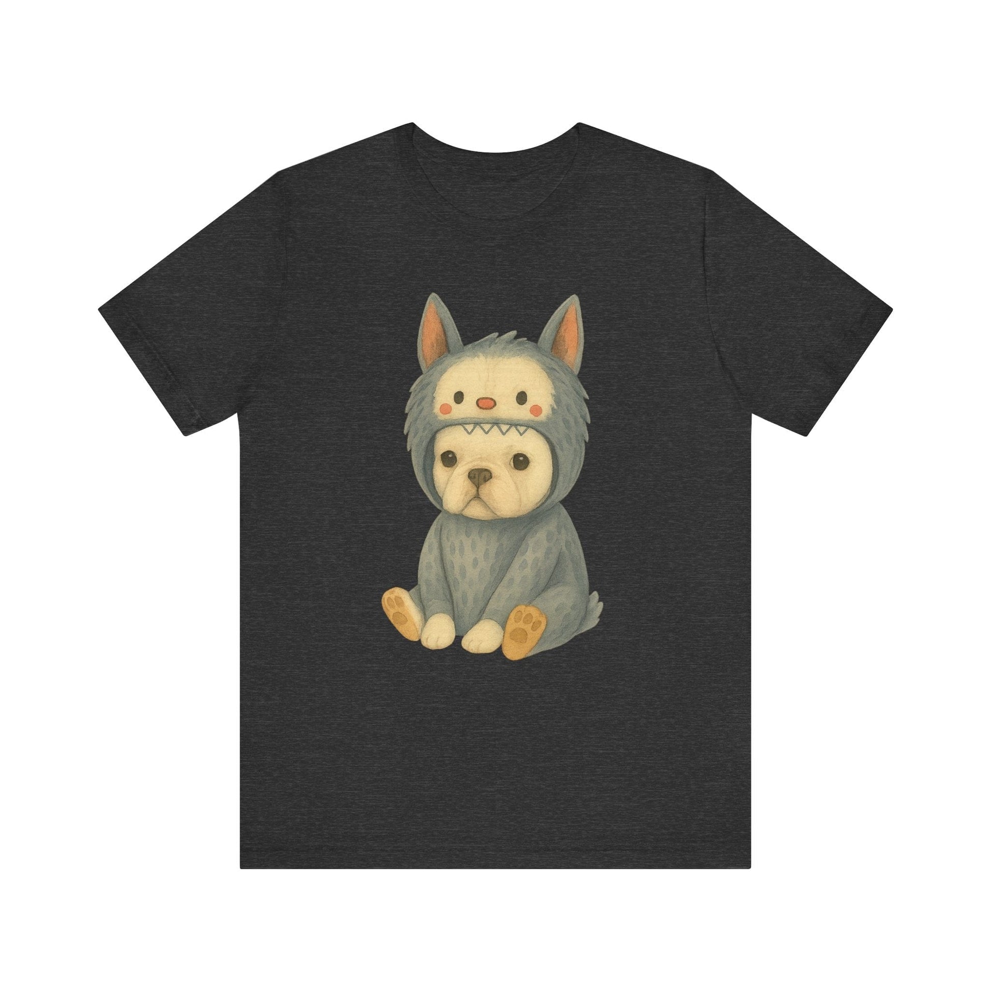 Printify T-Shirt White French Bulldog Little Monster TShirt