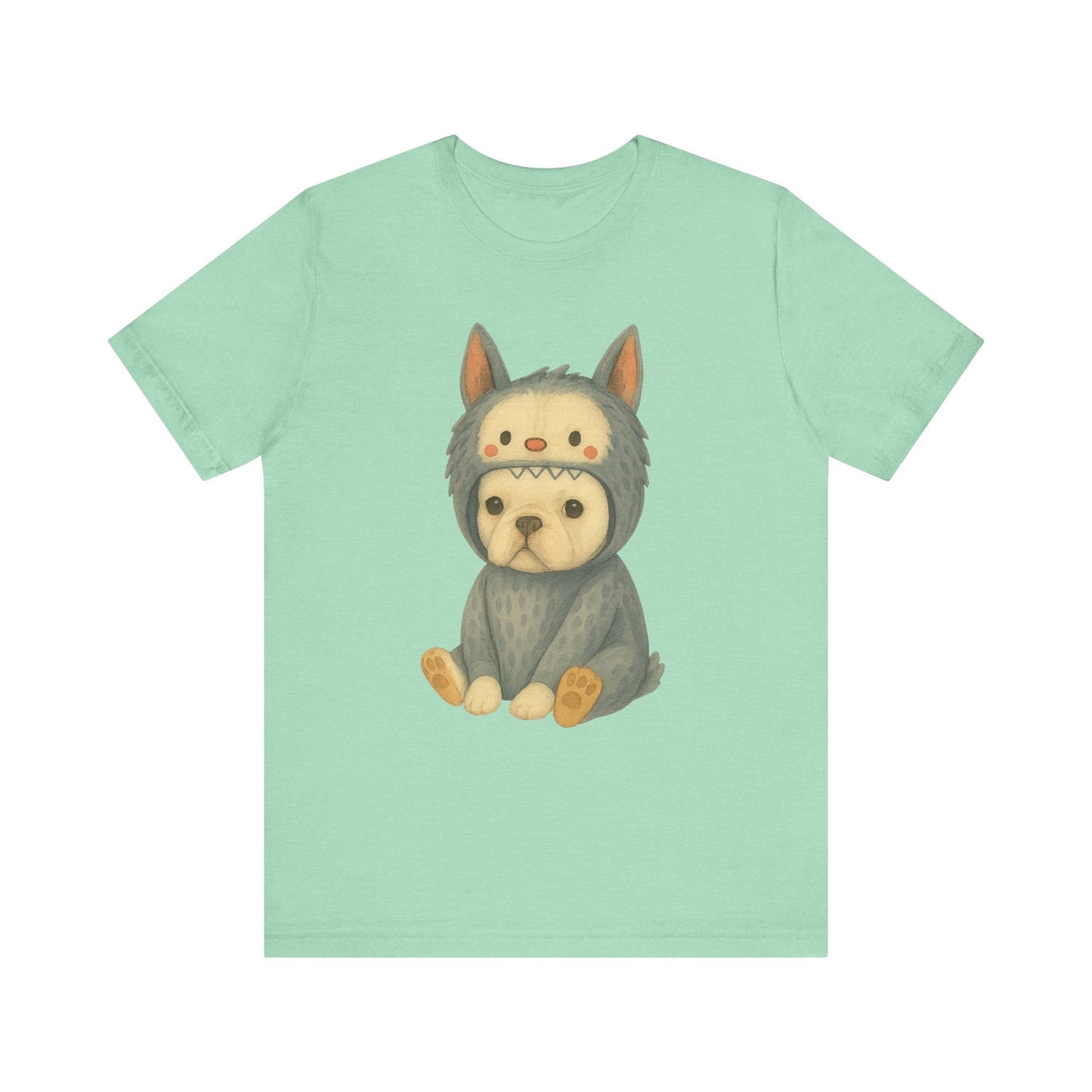 Printify T-Shirt White French Bulldog Little Monster TShirt