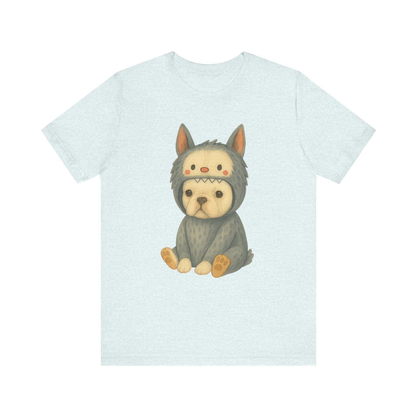 Printify T-Shirt White French Bulldog Little Monster TShirt
