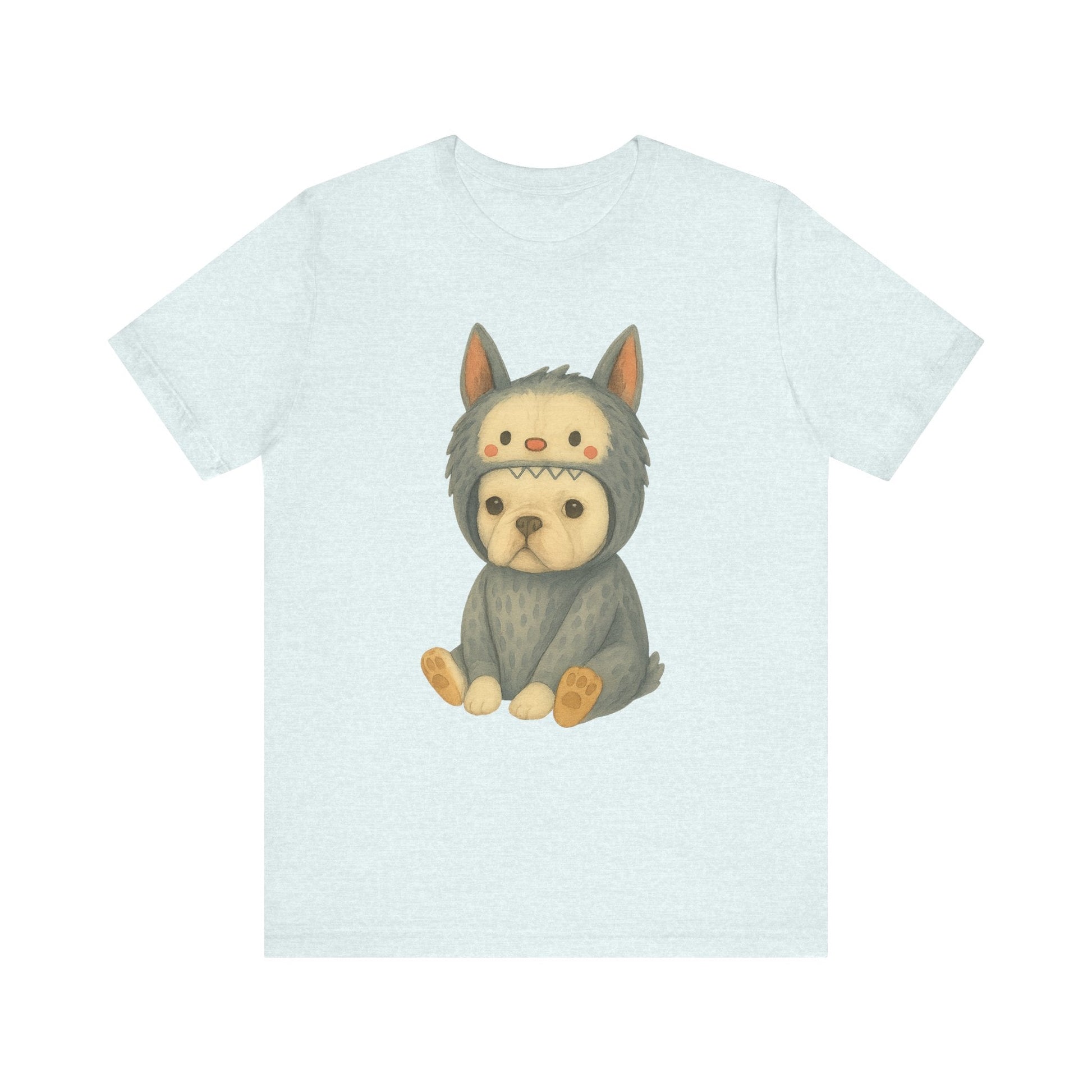 Printify T-Shirt White French Bulldog Little Monster TShirt
