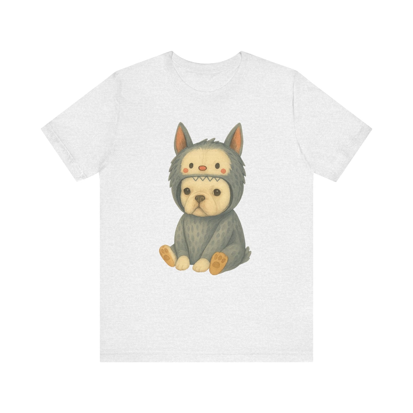 Printify T-Shirt White French Bulldog Little Monster TShirt