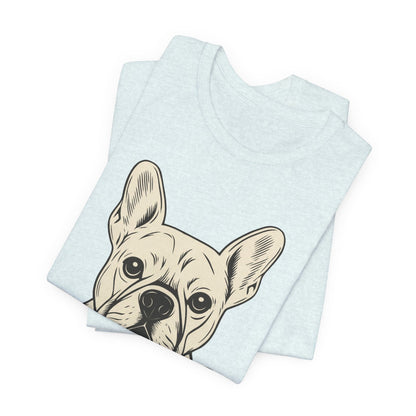 Printify T-Shirt White French Bulldog My Therapist TShirt