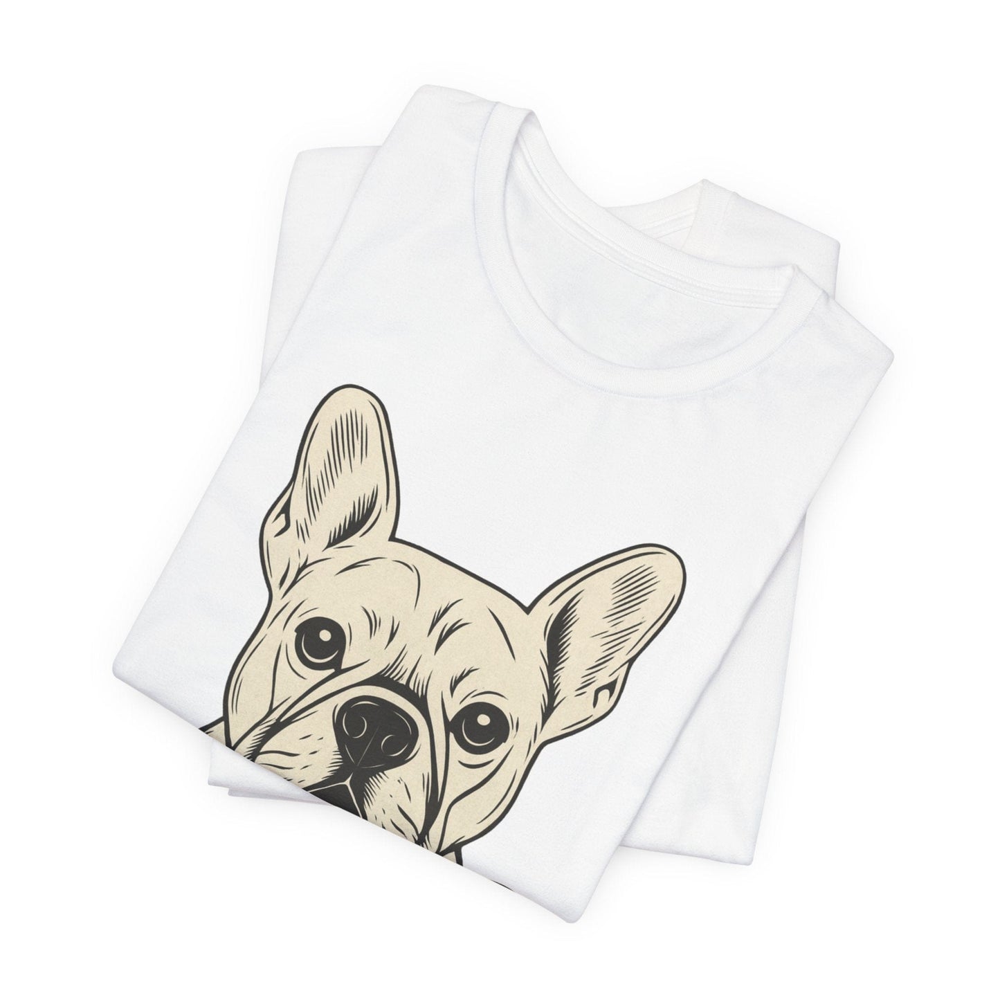 Printify T-Shirt White French Bulldog My Therapist TShirt