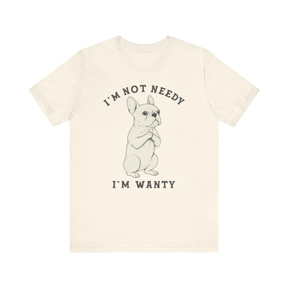 White French Bulldog Wanty TShirt