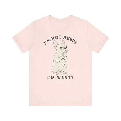 White French Bulldog Wanty TShirt