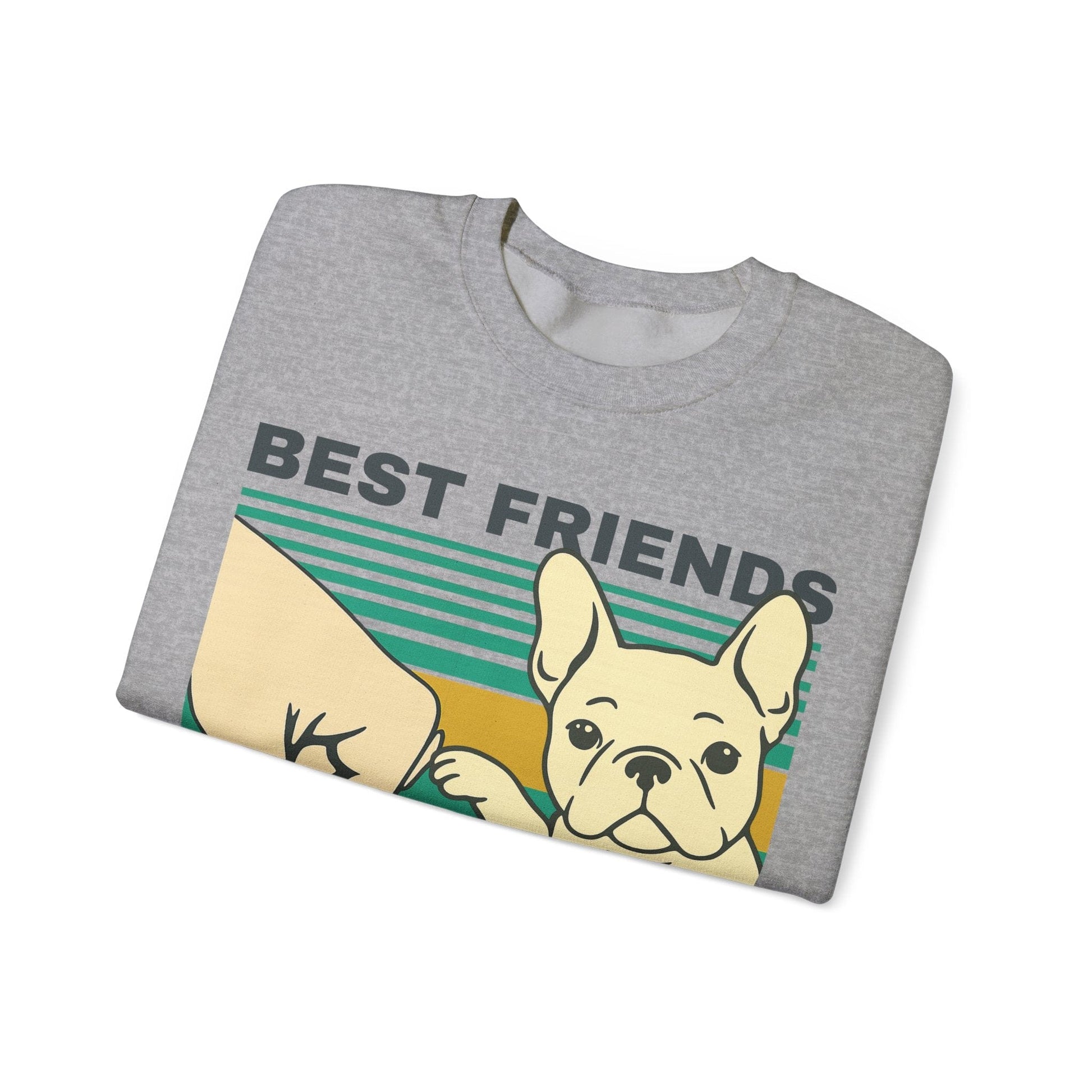 White Frenchie Besties Sweatshirt