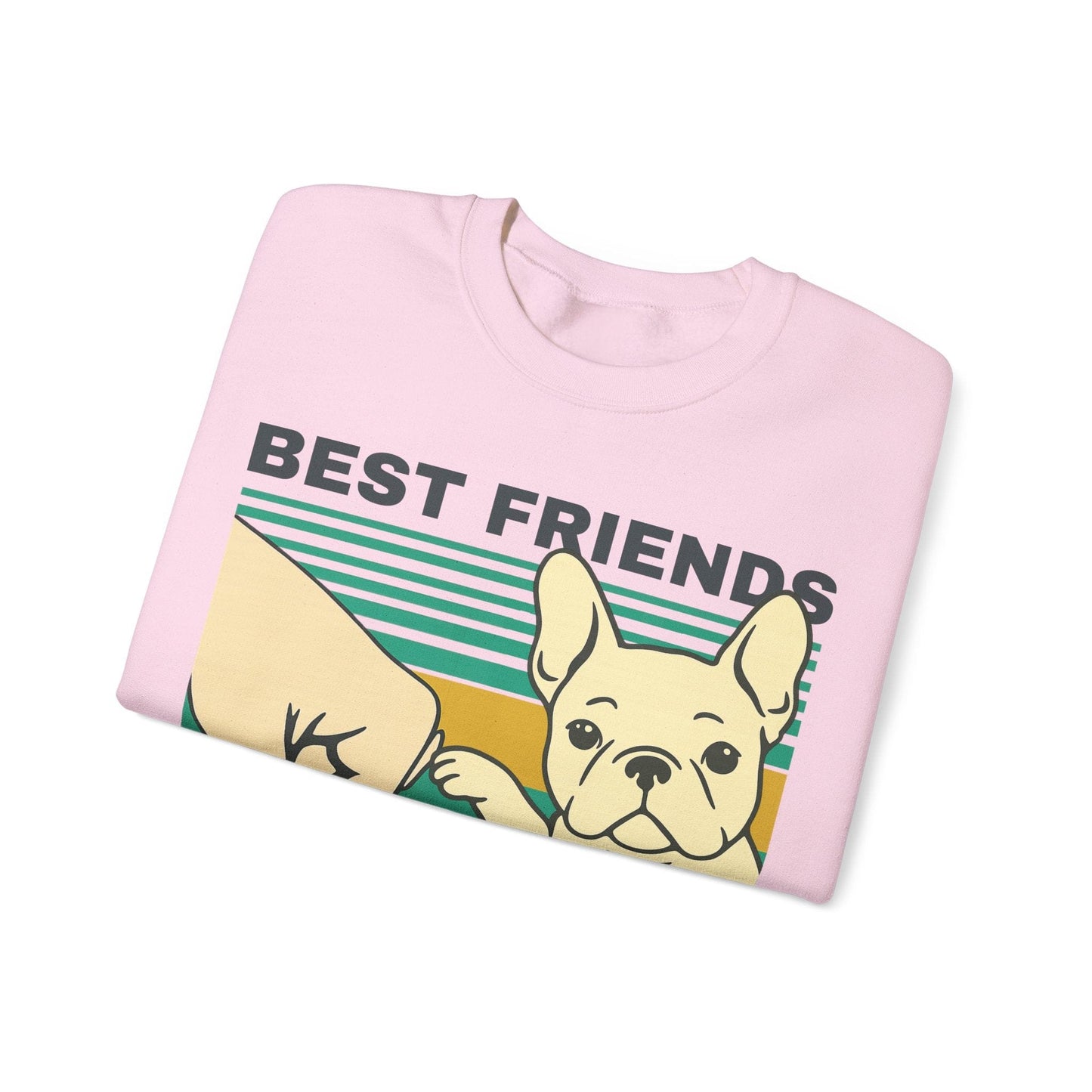 White Frenchie Besties Sweatshirt