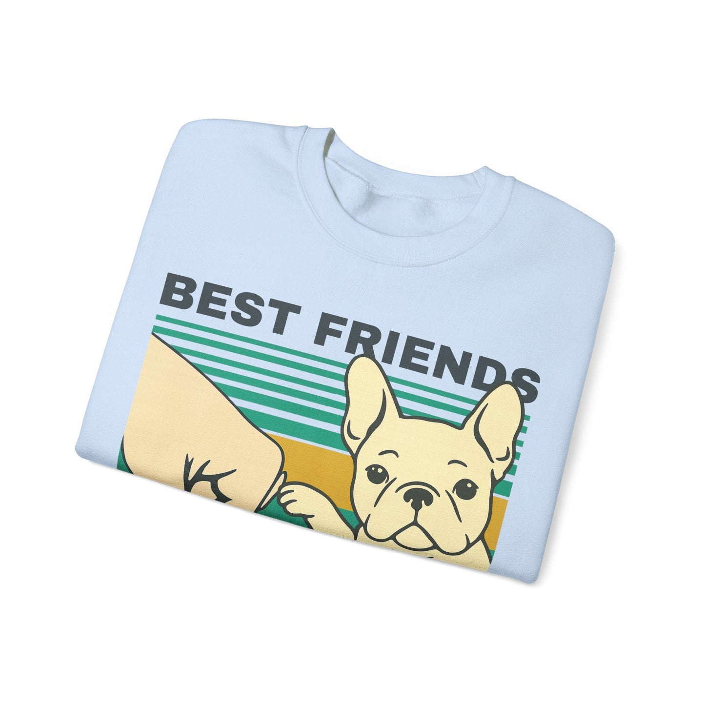 White Frenchie Besties Sweatshirt
