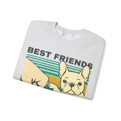 White Frenchie Besties Sweatshirt
