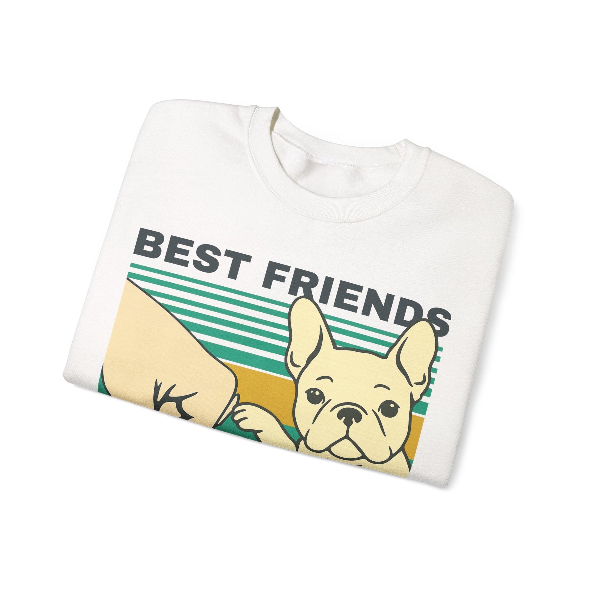 White Frenchie Besties Sweatshirt