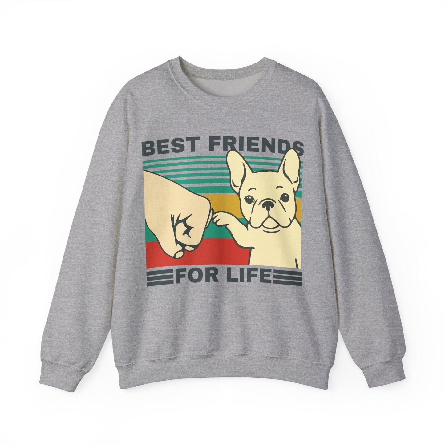 White Frenchie Besties Sweatshirt